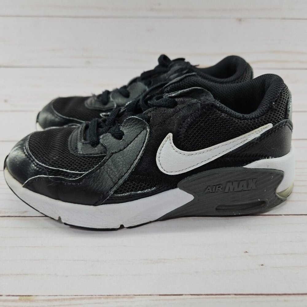 Nike Air Max Shoes Youth 1 Y Excee Athletic Sneakers Black Leather CD6892-001